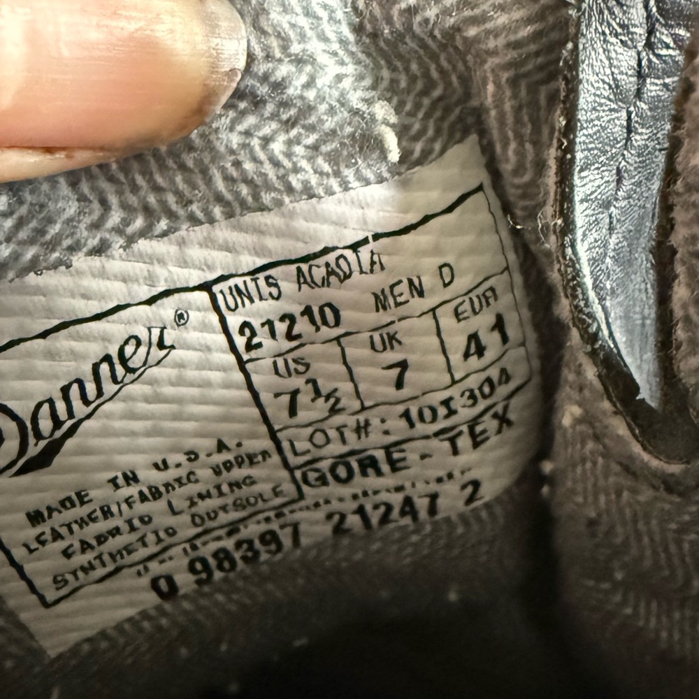 Danner Acadia Black 8” Military Combat Lace Up Men’s Boots 400g Thinsulate - Picture 9 of 11